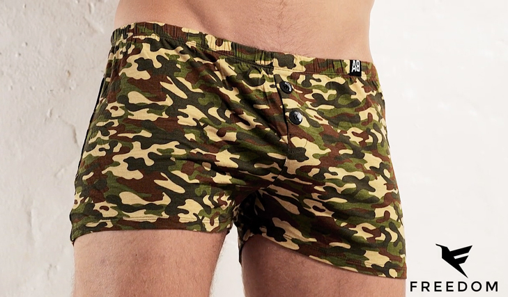 Pohodlné Boxerky s Modalem AussieBum Freedom Camo3